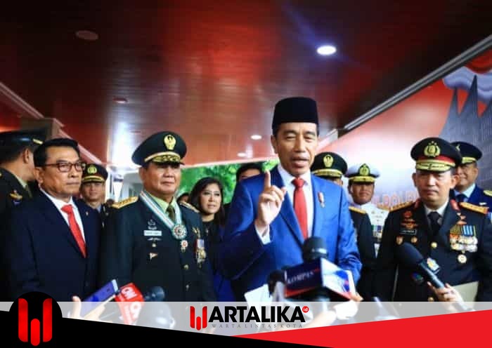 Pemilu Berjalan Damai, Presiden Jokowi Sampaikan Terima Kasih Kepada TNI-Polri