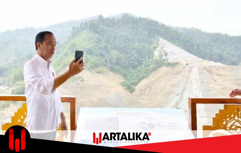 Presiden Jokowi Tinjau Pembangunan Bendungan Bulango Ulu, Optimistis Selesai Akhir Tahun 2024