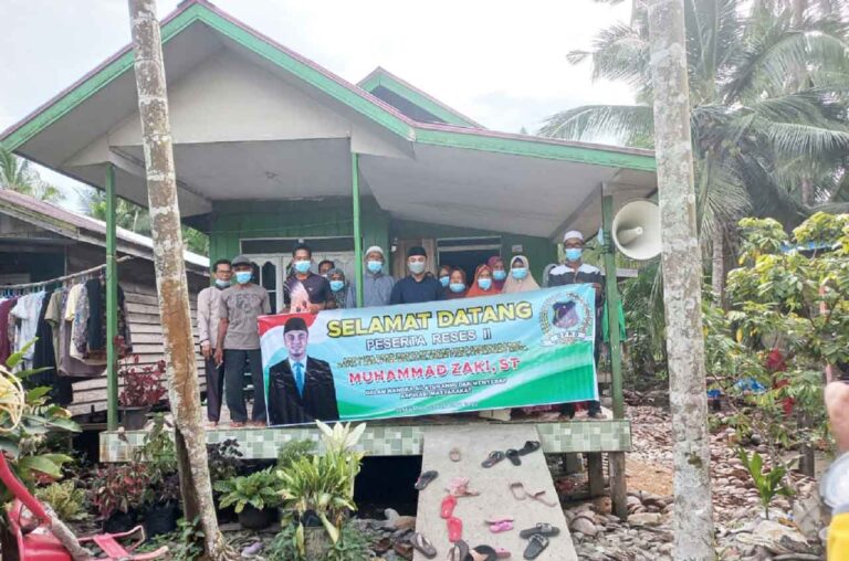 Ketua Fraksi PKB, M Zaki melaksanakan reses di Jalan Suka Mulya, RT. 02, Kelurahan Sungai Nibung, Kecamatan Tungkal Ilir, mendapat