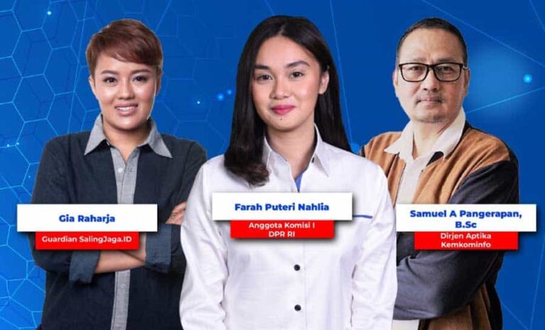 Webinar Ngobrol Bareng Legislator bertajuk "Digital Ethics : Kencan Digital Perlu Waspada". Anggota Komisi I DPR RI, Farah Puteri Nahlia