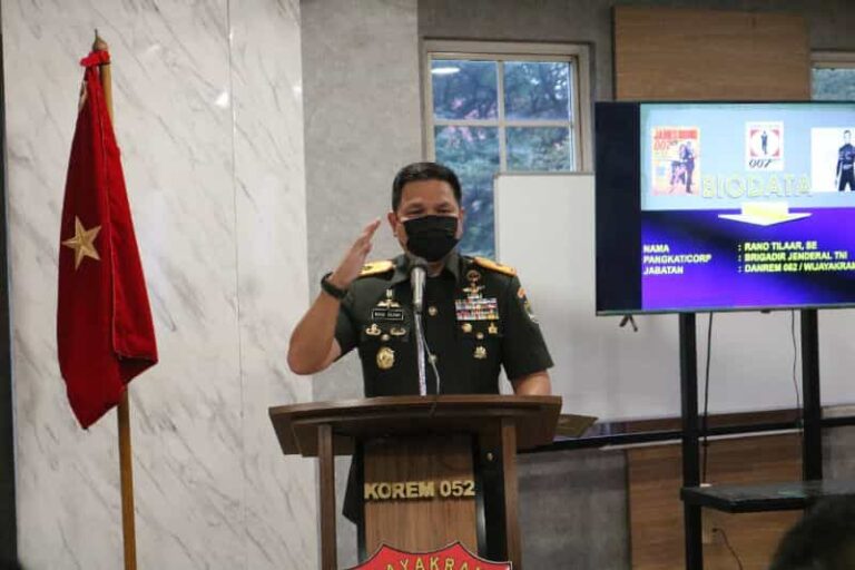 Korem 052/Wijayakrama Gelar Komsos Dengan Keluarga Besar TNI