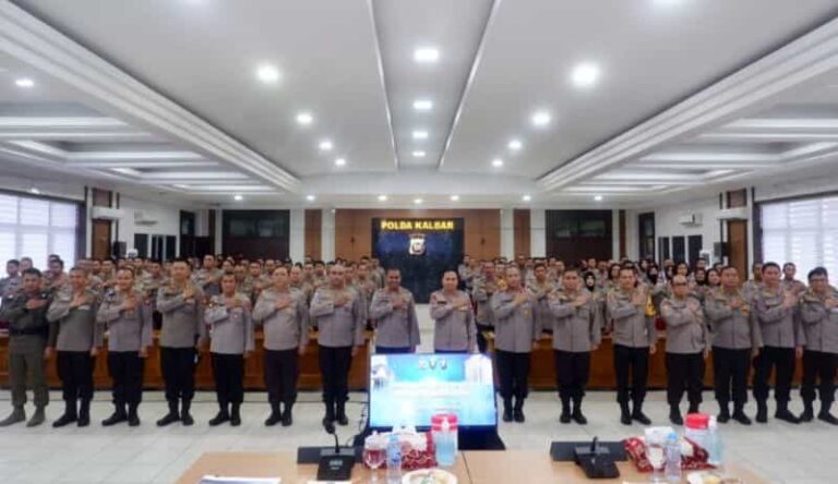 Tim Divhubinter Polri Gelar Sosialisasi Peacekeepers Polri dan ECT di Polda Kalbar