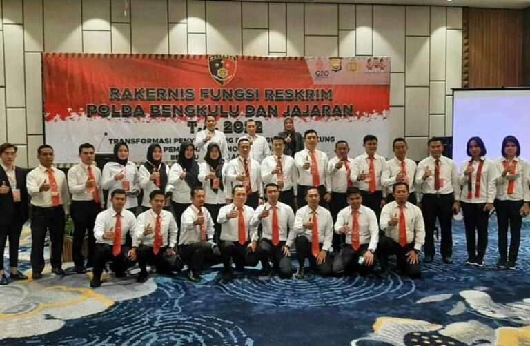 Ditreskrimum Polda Bengkulu menggelar Rakernis Tahun Anggaran 2022, Selasa (23/08/2022). Kegiatan Rakernis tersebut dilaksanakan selama
