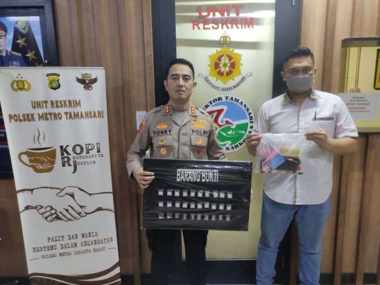 Polsek Tamansari Ringkus Seorang Pengedar Narkoba di Pademangan