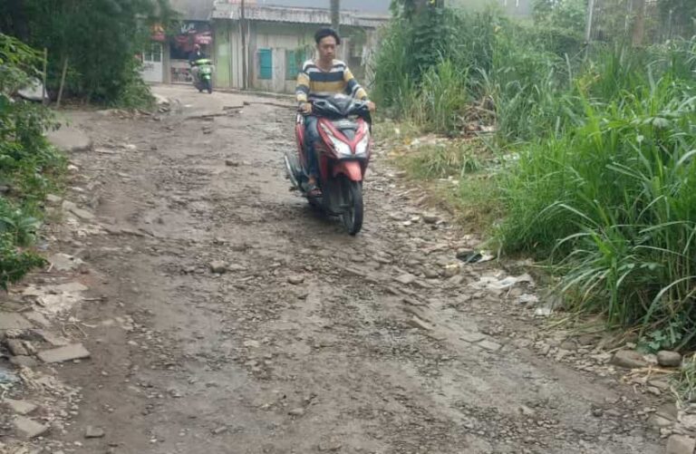 Jalan Utan Kenanga Rusak Tak Kunjung Diperbaiki Dikeluhkan Warga