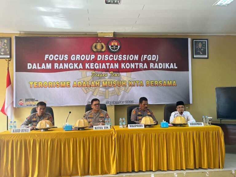 Tim Divhumas Polri gelar FGD, Pencegahan Paham Radikal di Polres Maros