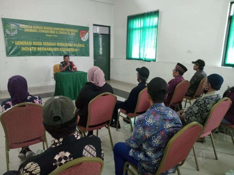 Koramil 03/Pasar Rebo Gelar Komsos Generasi Muda Millenial Berwawasan Kebangsaan