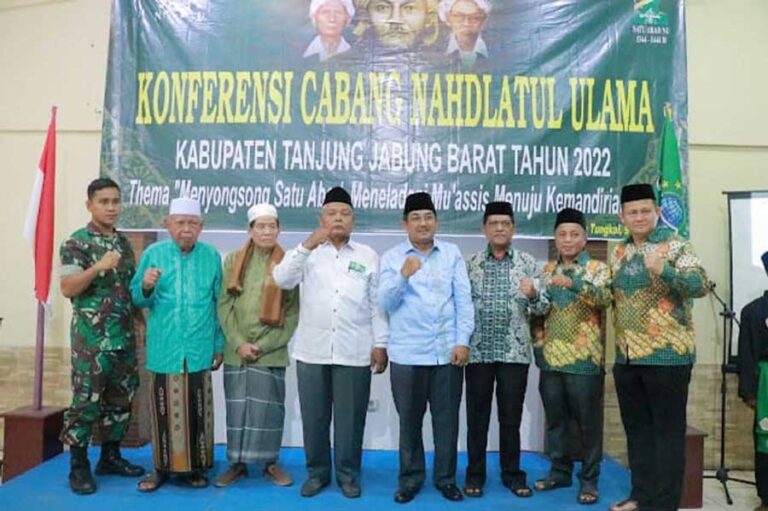 Bupati Tanjung Jabung Barat Anwar Sadat membuka langsung Konferensi Cabang (Konfercab) Nahdlatul Ulama (NU) Kabupaten Tanjung Jabung