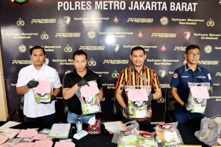 Polres Metro Jakarta Barat Amankan 10 Kg Sabu Siap Edar