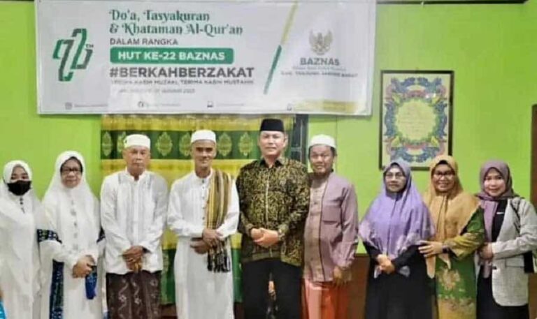 Memperingati Hari Jadi Baznas ke-22 Wakil Bupati (Wabup) Tanjung Jabung Barat (Tanjabbar), H. Harian menghadiri kegiatan Doa Tasyakuran
