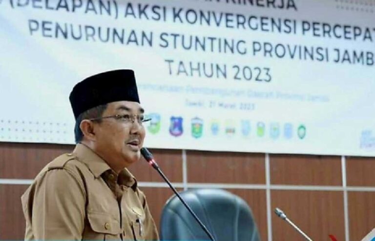 Bupati Kabupaten Tanjung Jabung Barat (Tanjabbar), Drs H. Anwar Sadat menargetkan tekan angka stunting di Tanjabbar berada di angka 5%