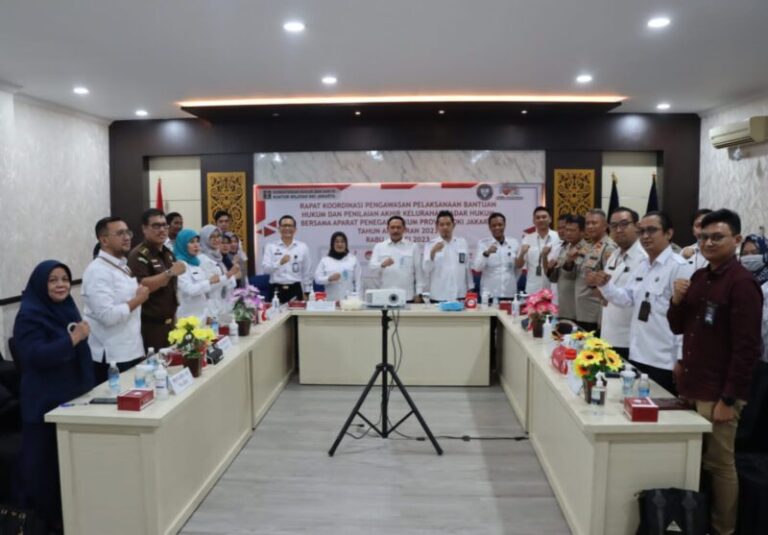 Kemenkumham DKI Jakarta Dukung 68 Kelurahan Sadar Hukum Tahun 2023