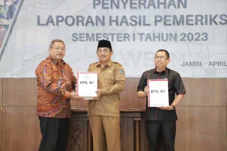 Pemerintah Kabupaten Tanjung Jabung Barat (Pemkab Tanjabbar) kembali raih penghargaan opini Wajar Tanpa Pengecualian (WTP) dari BPK RI