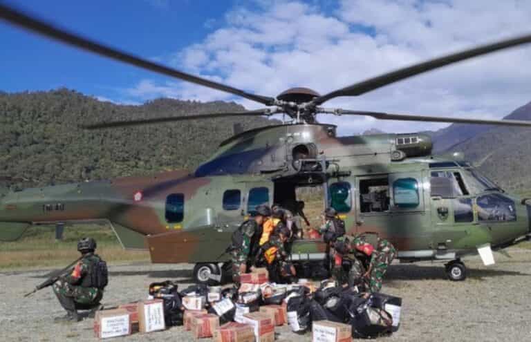 TNI Gerak Cepat Dukung Penanganan Bencana Kemanusiaan di Puncak Papua Tengah