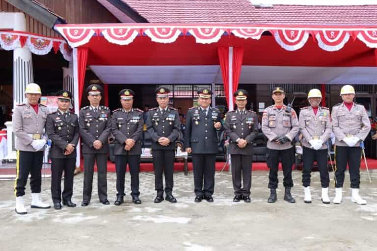 Upacara HUT RI ke 78 di Kabupaten Pegunungan Bintang Berjalan Aman dan Kondusif