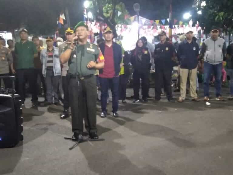 Tingkatkan Siskamling, Koramil 06/Cakung Antisipasi Guantibmas Wilayah Cakung