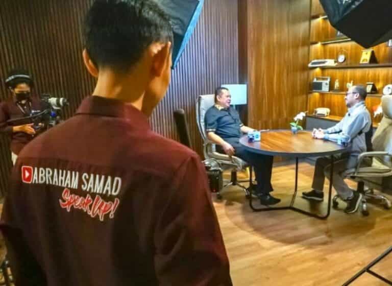 Podcast Dengan Mantan Ketua KPK Abraham Samad, Ketua MPR RI Bamsoet Ajak Tolak Sistem Demokrasi Transaksional