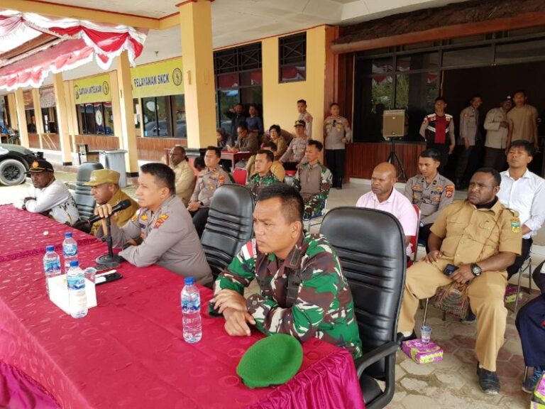 Kapolres Pegunungan Bintang Hadiri Rakor Pimpinan Daerah terkait Kamtibmas