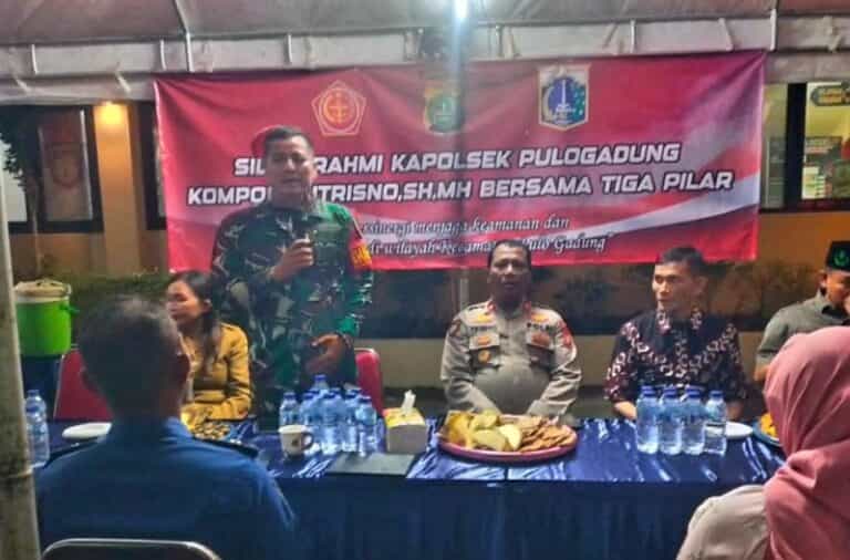 Tingkatkan Sinergitas, Silaturahmi Bersama Forkopimcam, Ini Pesan Danramil Pulogadung
