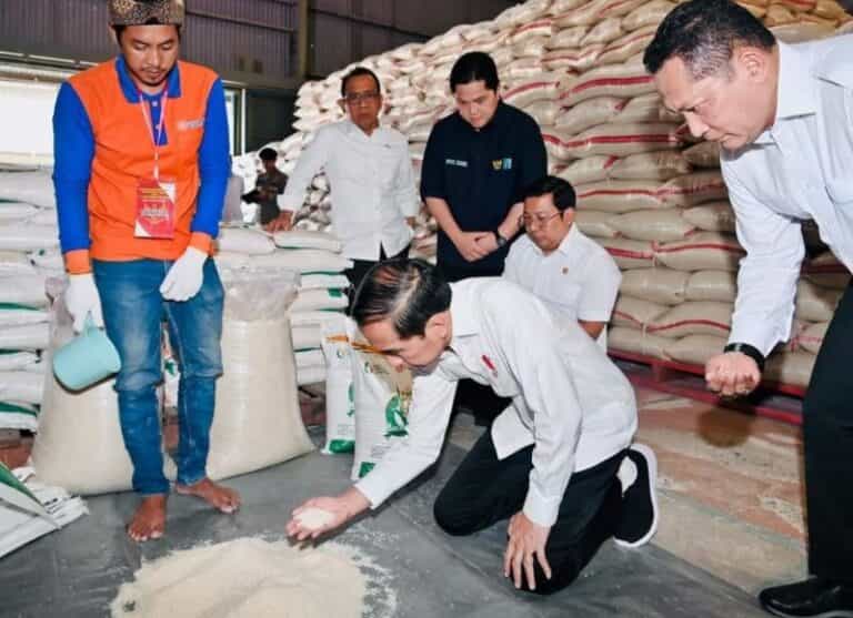 Tinjau Ketersediaan Stok CBP di Gudang Bulog, Presiden Jokowi: Kita Tidak Usah Khawatir