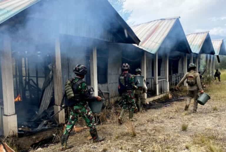 Aksi Pembakaran Perumahan Nakes Oleh KSTP, Ini Penjelasan Kapen Kogabwilhan III