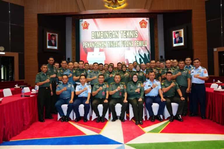 TNI Gelar Bimtek, Kababinkum TNI: Ingat Waspadai Pelanggaran Pemilu