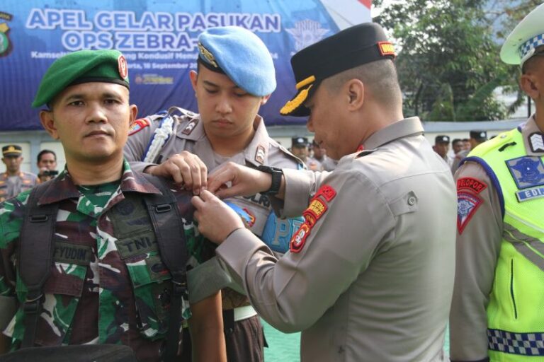 Dandim 0503/JB Hadiri Apel Gelar Pasukan Dalam Rangka Ops Zebra 2023