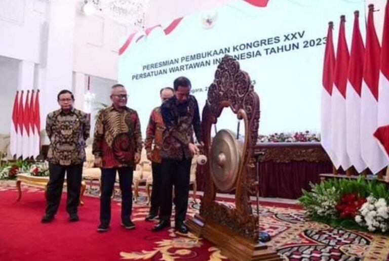 Presiden Joko Widodo Buka Kongres XXV PWI 2023 di Istana Negara Jakarta
