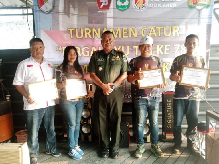Koramil Pondok Aren Gelar Turnamen Catur “Dirgahayu TNi ke 78”