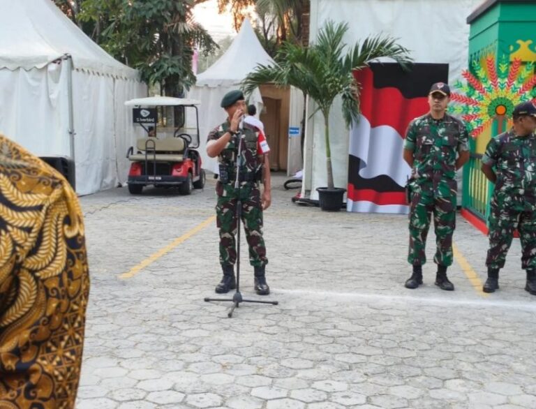 Apel Pagi Dalam Rangka Pengamanan Wilayah KTT Asean ke 43 di Jakarta, Ini Pesan Danyonif 203/AK