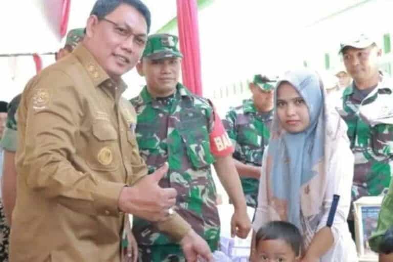 Wabup Tanjab Barat H. Hairan  sampaikan apresiasi terhadap kegiatan positif TNI AD dengan adanya pengeboran air bersih yang dapat bermanfaat
