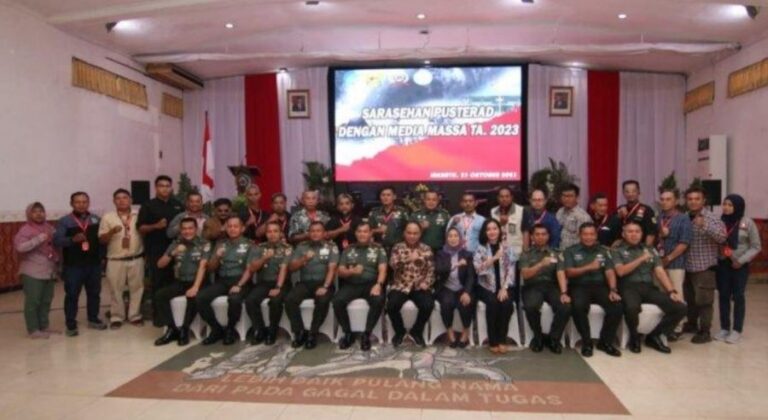 Saresehan dengan Media, Danpusterad: Kunci Jaga Stabilitas Wilayah dan Cegah Perpecahan