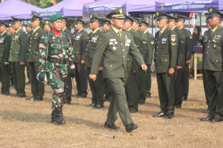 Upacara HUT TNI ke 78 Kasdim Tigaraksa Bacakan Àmanat Panglima TNI