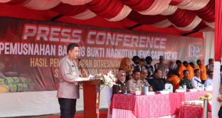 Polri Musnahkan 112 Kg Sabu, Kapolda Aceh: Bila Perlu Pelaku Dihukum Mati