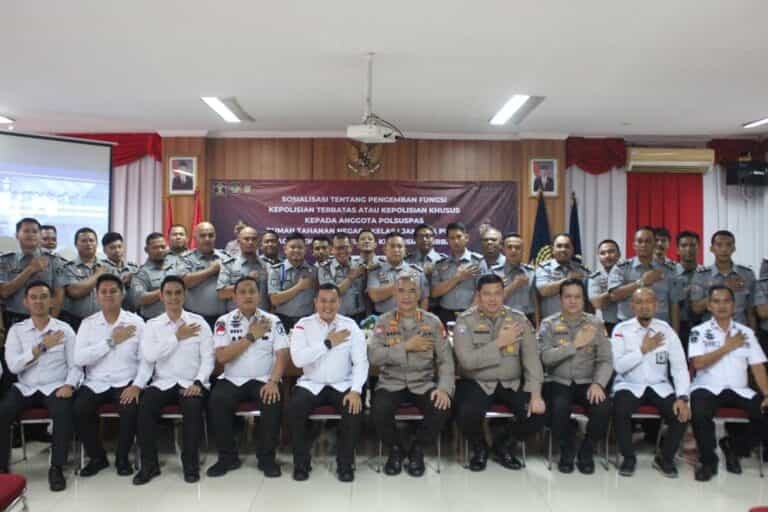 WARTALIKA.id - Polisi Khusus Permasyarakatan (Polsuspas) Rutan Kelas 1 Jakarta Pusat mengikuti kegiatan pembinaan teknis tentang