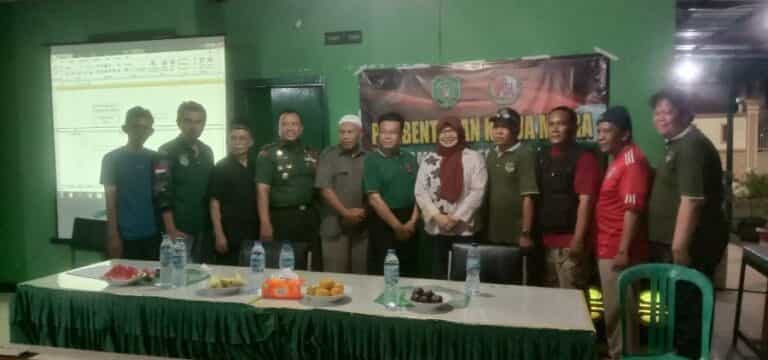 Danramil Cempaka Putih Pimpin Pengukuhan Pengurus Mitra Koramil