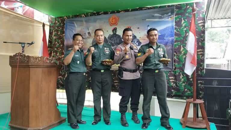 Koramil Karanganyar Gandeng Komponen dan Elemen Masyarakat Tasyakuran HUT Ke-78 TNI
