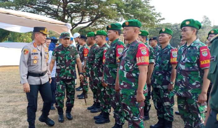 Kapolres Bersama Dandim Jakarta Timur dan Forkopimko Gelar Apel Operasi Mantap Brata