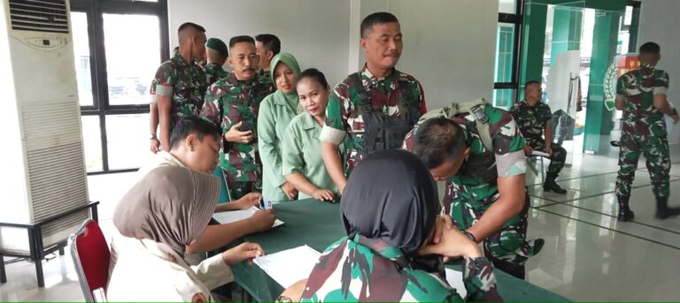 Peringati HUT Korem ke 25, Kodim 0506/Tgr Gelar Donor Darah