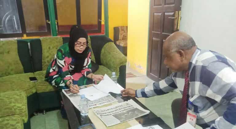 Korban penganiayaan yang dilaporkan Nur Alam di Polresta Manokwari oleh pejabat Dinas Perindagkop dan UKM Manokwari, LP3BH Manokwari