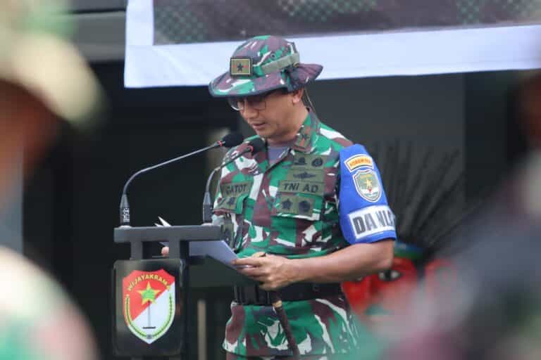 Danrem 052/Wijayakrama, Membuka Latihan Lapangan Penanganan Konflik Sosial di Kodim 0503/JB