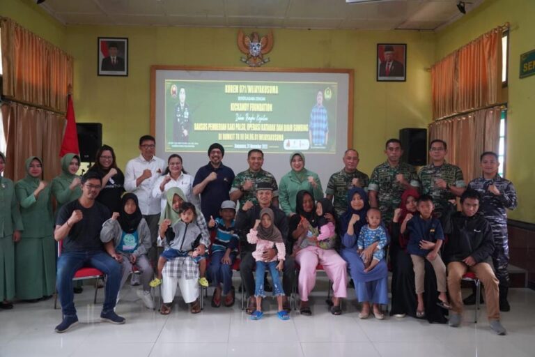 Sinergi Korem Wijayakusuma Bersama Kick Andy dan Yayasan Smile Train Gelar Bakti Sosial 
