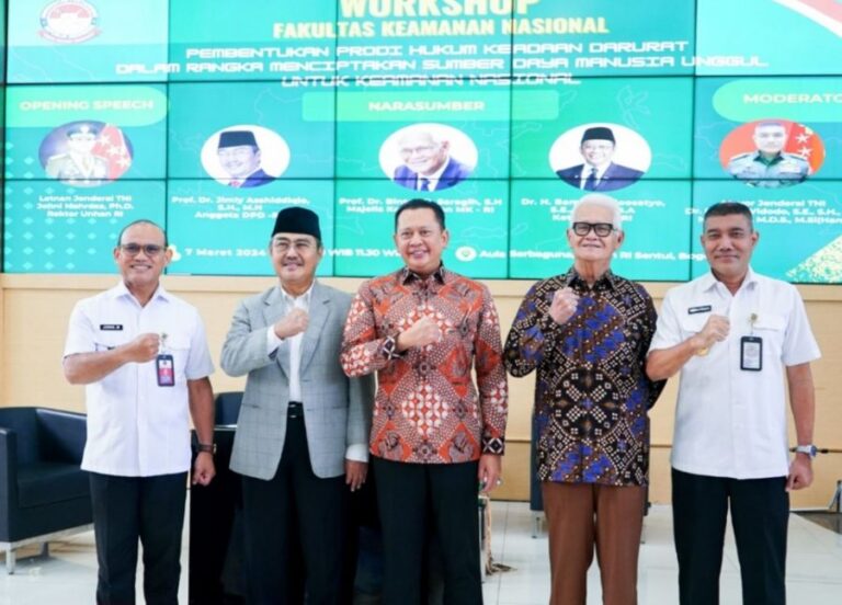 Bamsoet Dukung Rektor UNHAN Bentukan Program Studi S2 Hukum Keadaan Darurat Fakultas Keamanan Nasional
