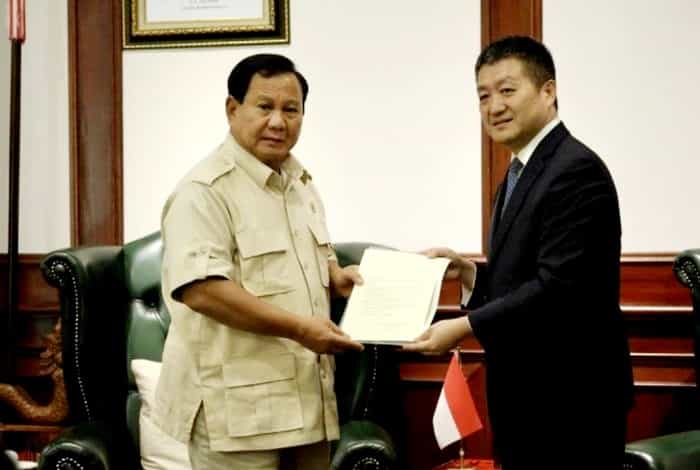 Terima Kunjungan Duta Besar China, Menhan Prabowo Bertekad Perkuat Pertahanan