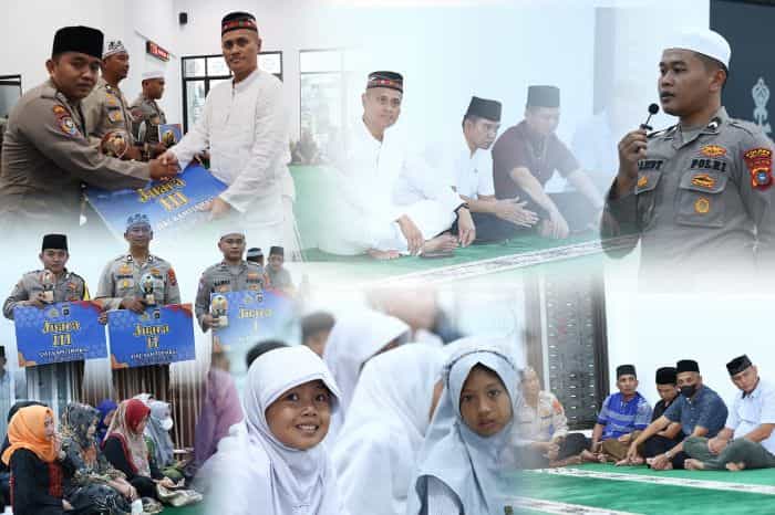 Kapolres Belitung Gelar Kegiatan Buka Puasa Bersama Anak Yatim Sekaligus Penyerahan Hadiah Lomba Adzan dan Da’i Kamtibmas