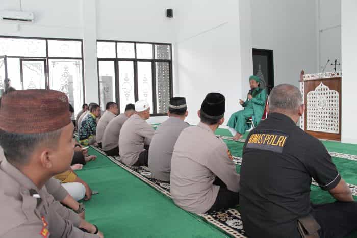 Dalam Rangka Bulan Suci Ramadhan 1445H, Polres Belitung Mengikuti Kegiatan Tauziah 