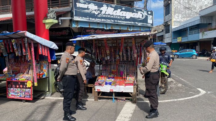 Sat Samapta Polres Belitung Gelar Patroli Harkamtibmas Selama Bulan Ramadan 1445 H Berikan Pencerahan