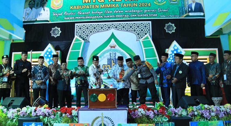 Demikian dikatakan Ketua LPTQ Mimika, Dwi Cholifah saat MTQ XII Kabupaten Mimika resmi ditutup, pada Minggu (3/3/2024).