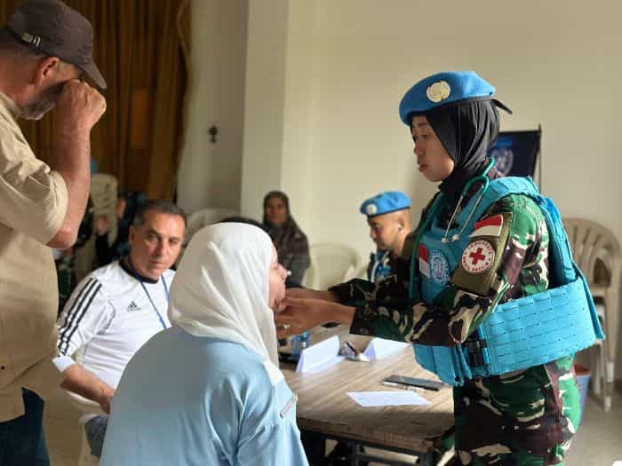 Pengobatan Gratis Satgas Yonmek TNI Konga XXIII-R Unifil, Menyasar Frun Village Nabatiyeh Sout of Lebanon