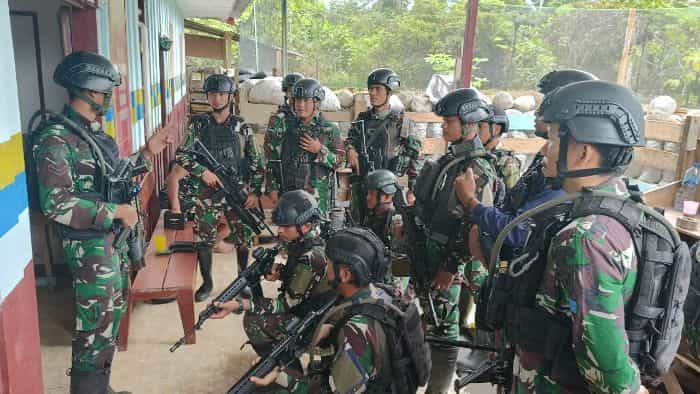 Aparat TNI Tempati Akomodasi Militer Laksanakan Tugas Pengamana Papua